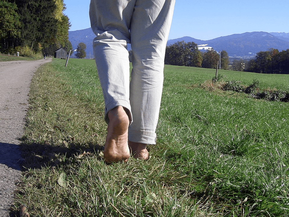 Walking barefoot is good for strength