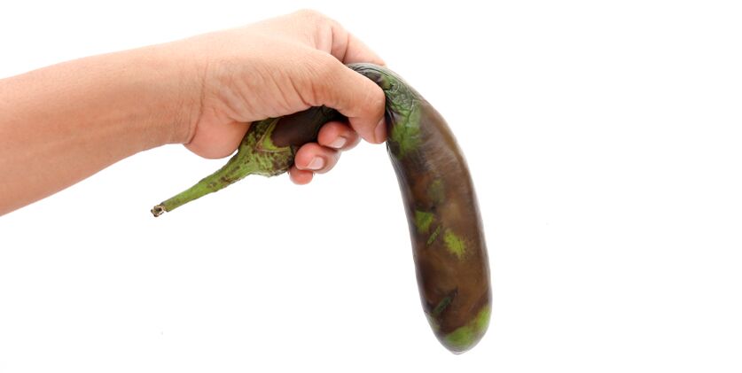 limp vegetables represent harmful food for activity