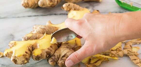 Ginger root cleansing